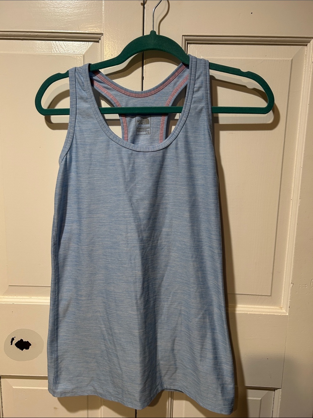 The North Face Light Blue Heathered Racerback Tank
